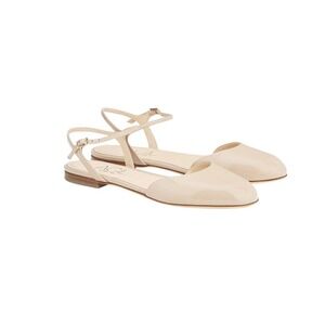 AGL Milly Patent Leather Slingbacks Sandals Flats Made In Italy Size EU 40 US 10
